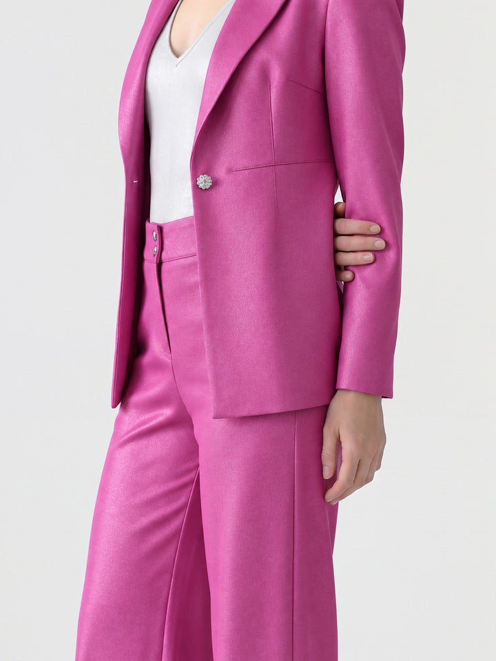 Pantalón Mujer Camila Pierna Ancha Fucsia Ludovica