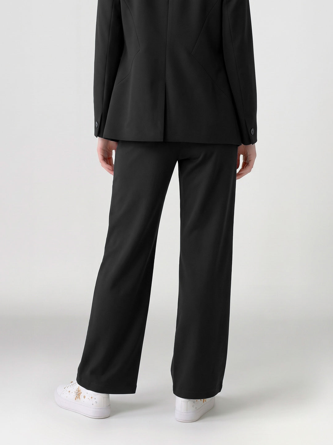 Pantalón Mujer Fernanda con Lazo Negro Ludovica