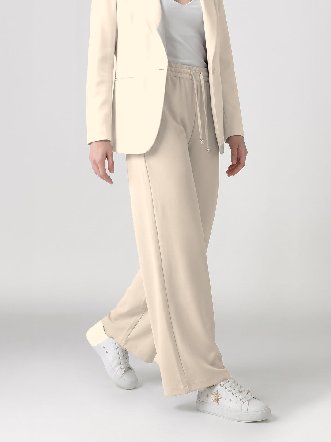 Pantalón Mujer Fernanda con Lazo Sand Ludovica