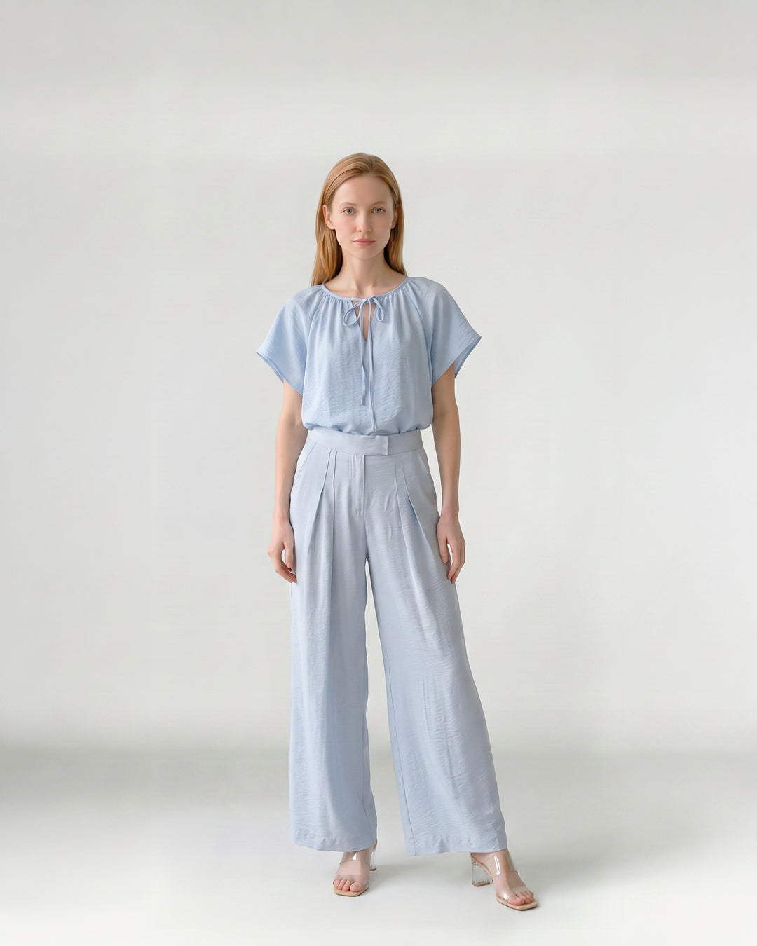 Pantalón Mujer Ignacia Palazzo Celeste Ludovica