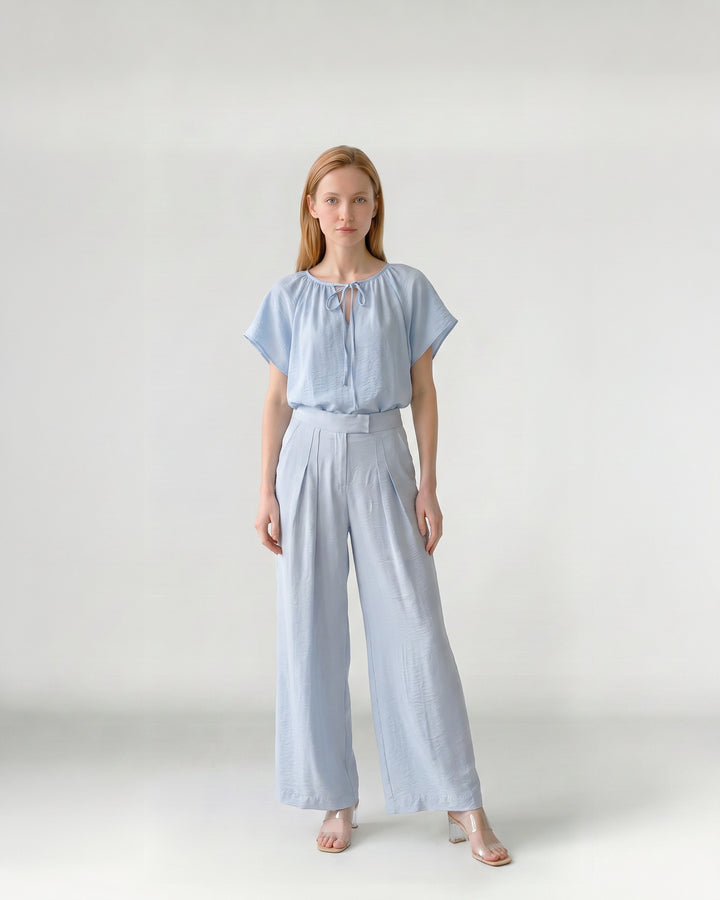 Pantalón Mujer Ignacia Palazzo Celeste Ludovica