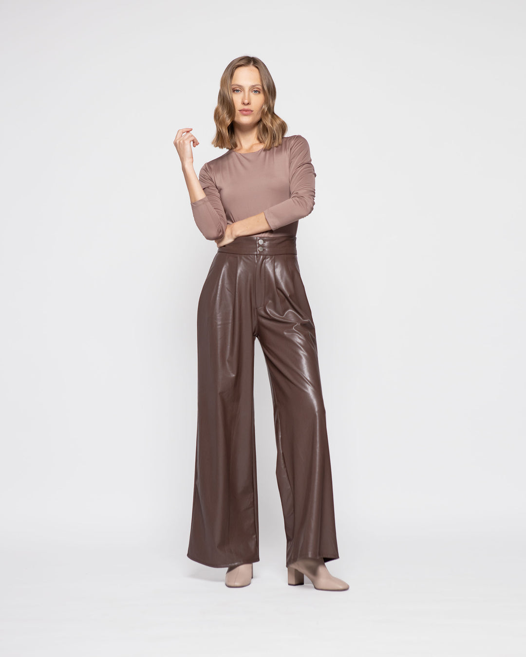 PANTALON JAZMÍN CHOCOLATE