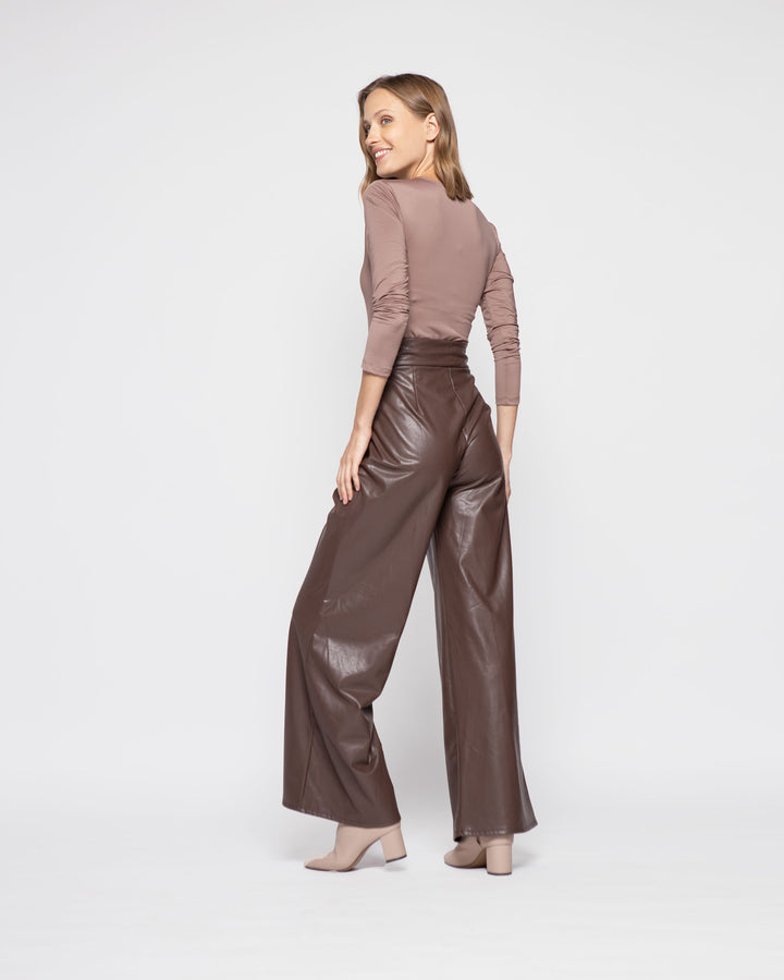 PANTALON JAZMÍN CHOCOLATE