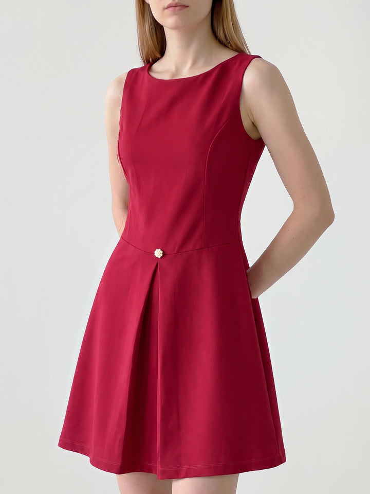 Vestido Mujer Josefina con Tabla Rojo Ludovica