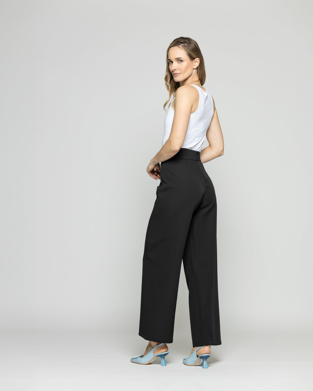 Body Mujer Lantana Escote Redondo Sin Mangas Blanco Ludovica