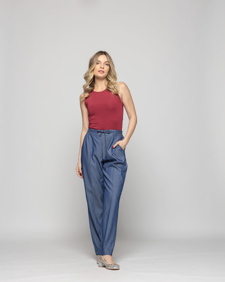 Body Mujer Lantana Escote Redondo Sin Mangas Rojo Guinda Ludovica
