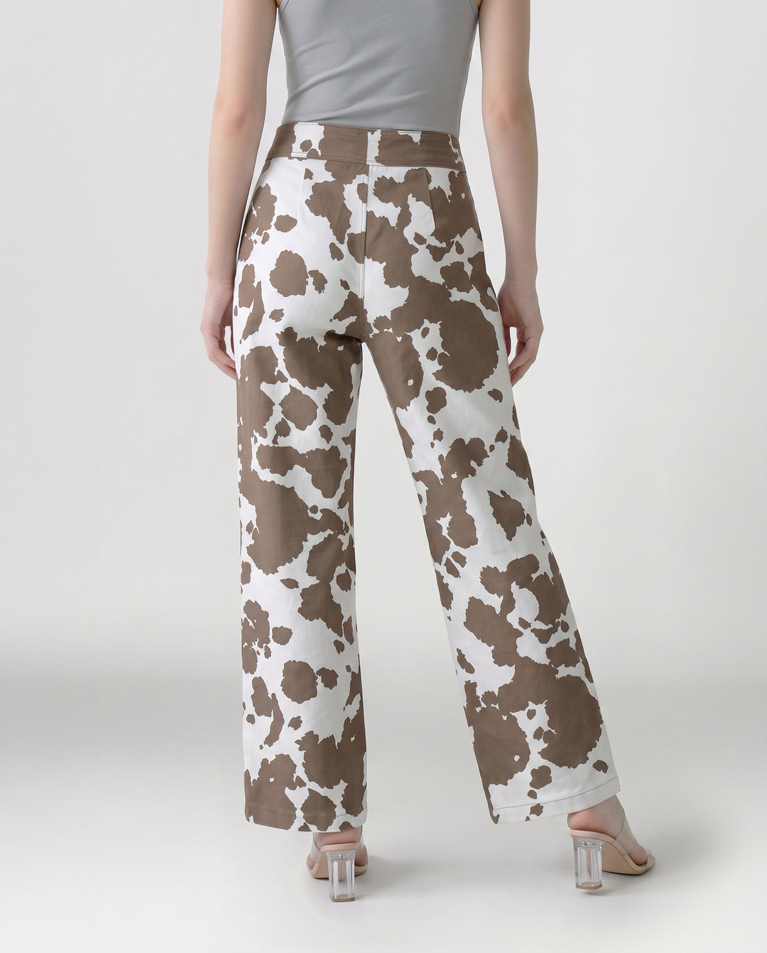 Pantalón Mujer Javiera Estampado Camel Ludovica