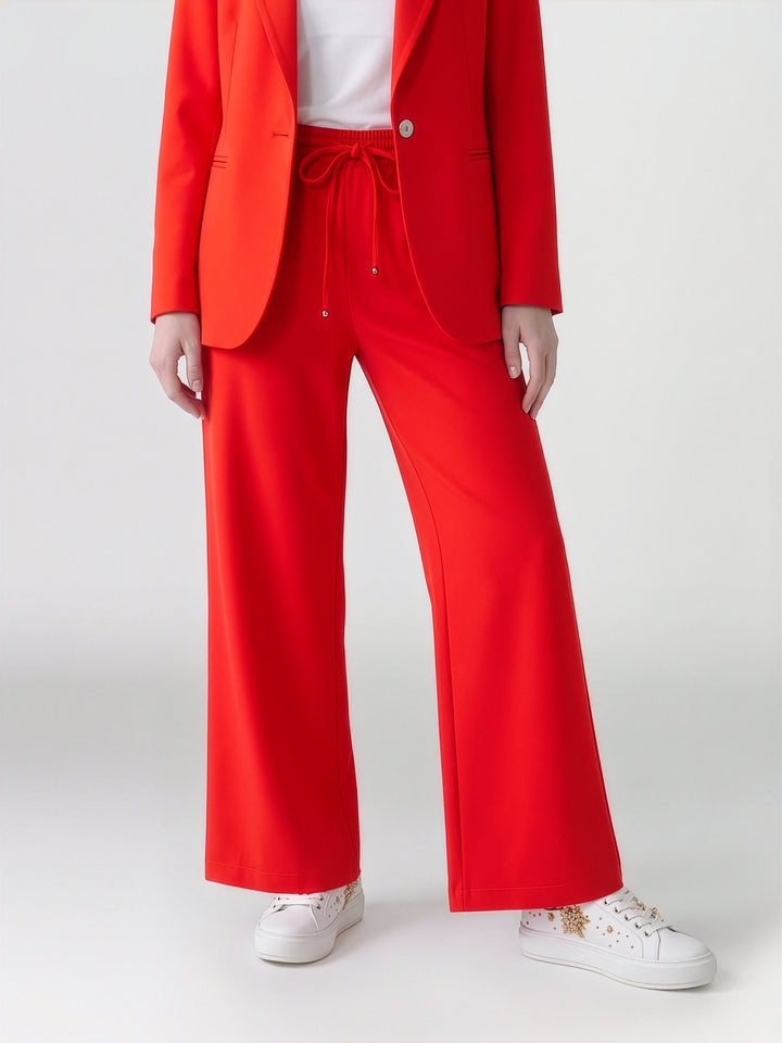 Pantalón Mujer Fernanda con Lazo Rojo Ludovica