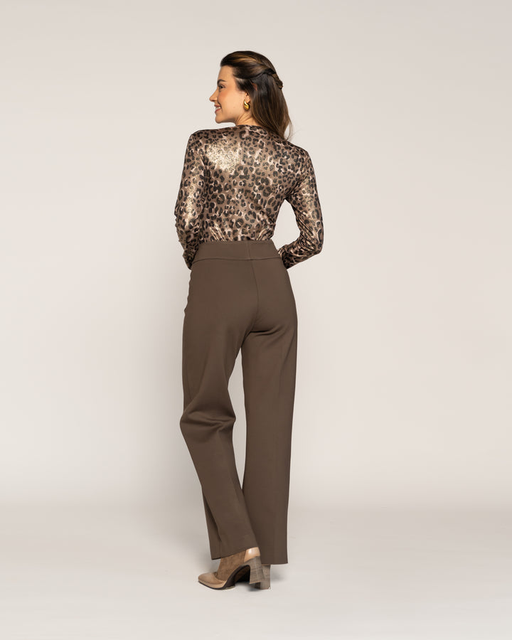 Body Animal Print Ajustado Moka Ludovica