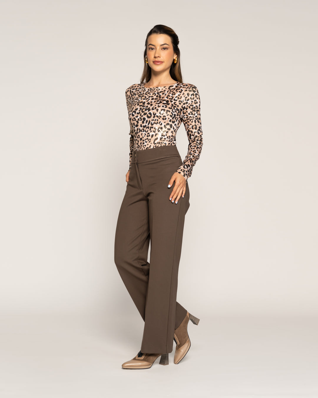 Body Mujer Animal Print Ajustado Ludovica