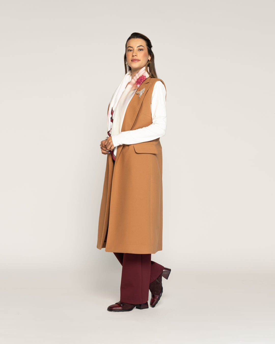 Pañuelo Flor de Magnolia Estampada Grande Ludovica
