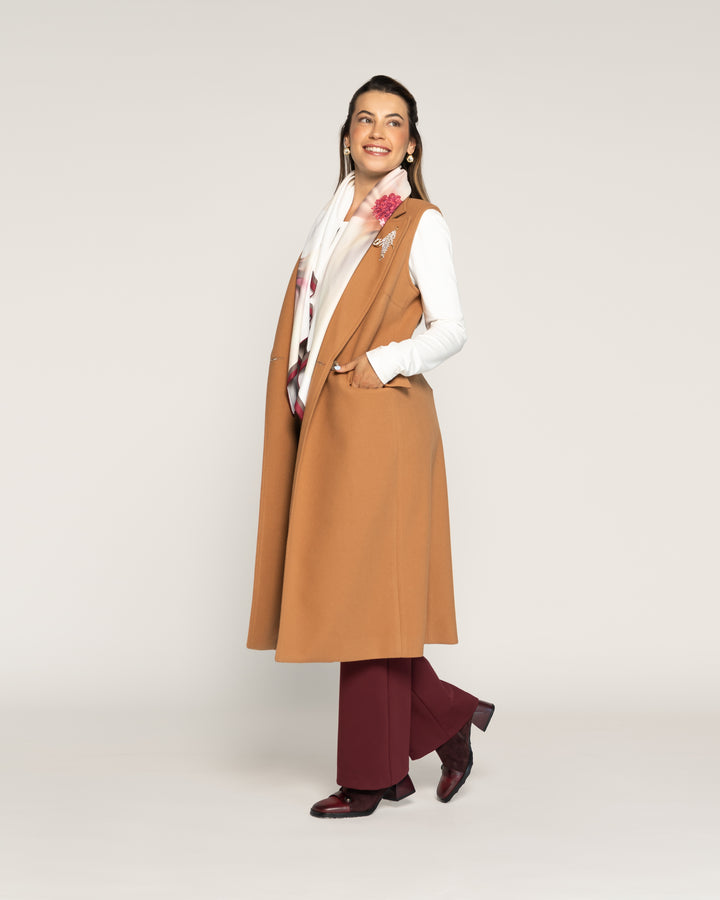 Pañuelo Flor de Magnolia Estampada Grande Ludovica