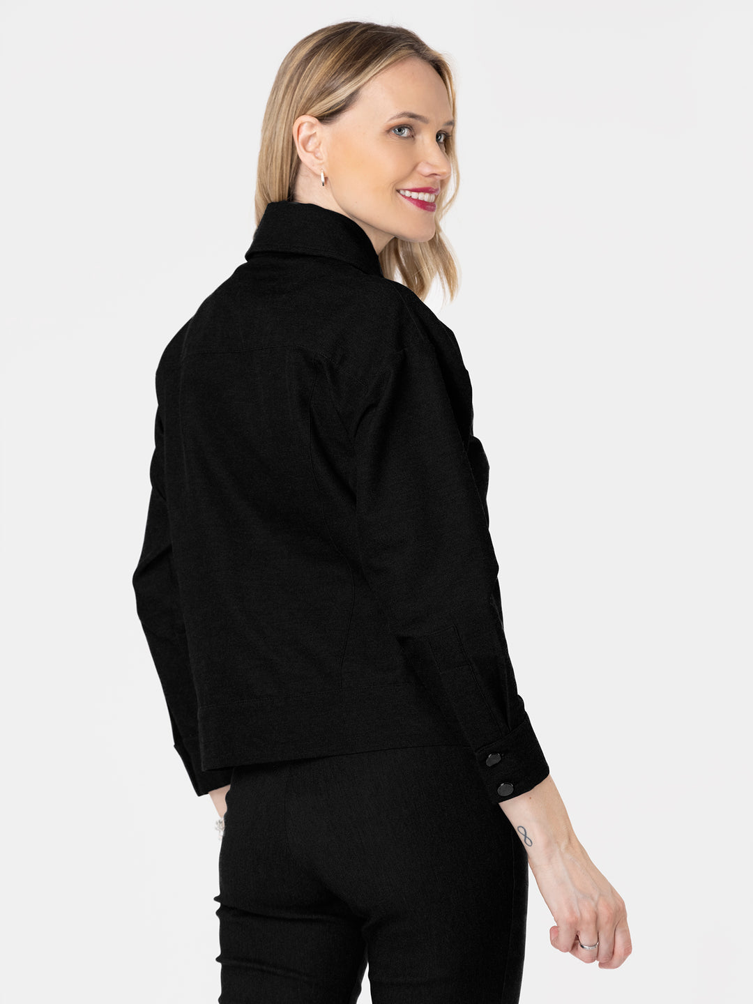 Chaqueta Margarita Negra Ludovica